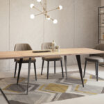 Stół dębowy na metalowych nogach s13