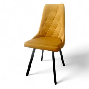 Krzesło tapicerowane KENZO na metalowych nogach