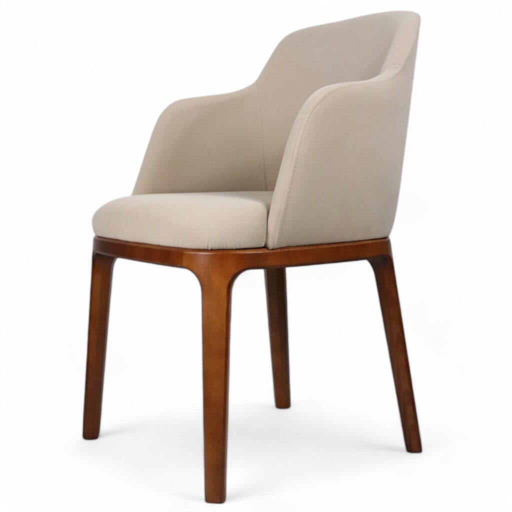 Krzesło tapicerowane z podłokietnikami