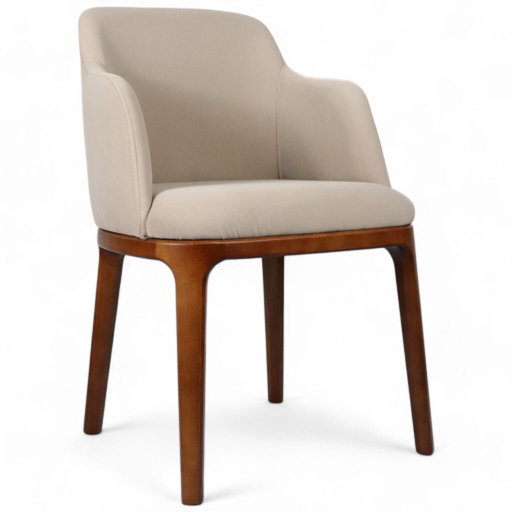 Krzesło tapicerowane z podłokietnikami