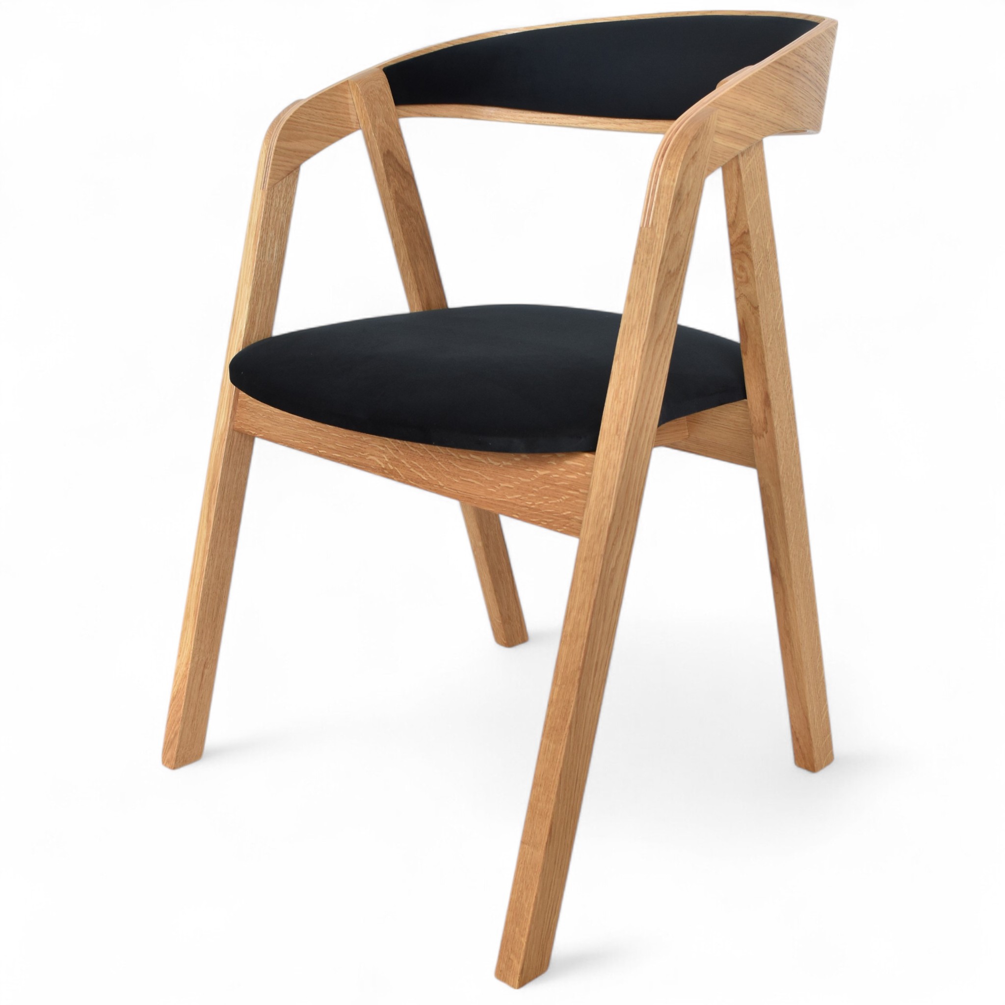 Krzesło dębowe K14 z oparciem