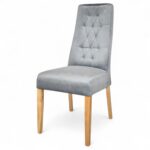 krzesło tapicerowane pikowane oparcie