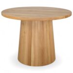 Stół dębowy okrągły na jednej nodze S24