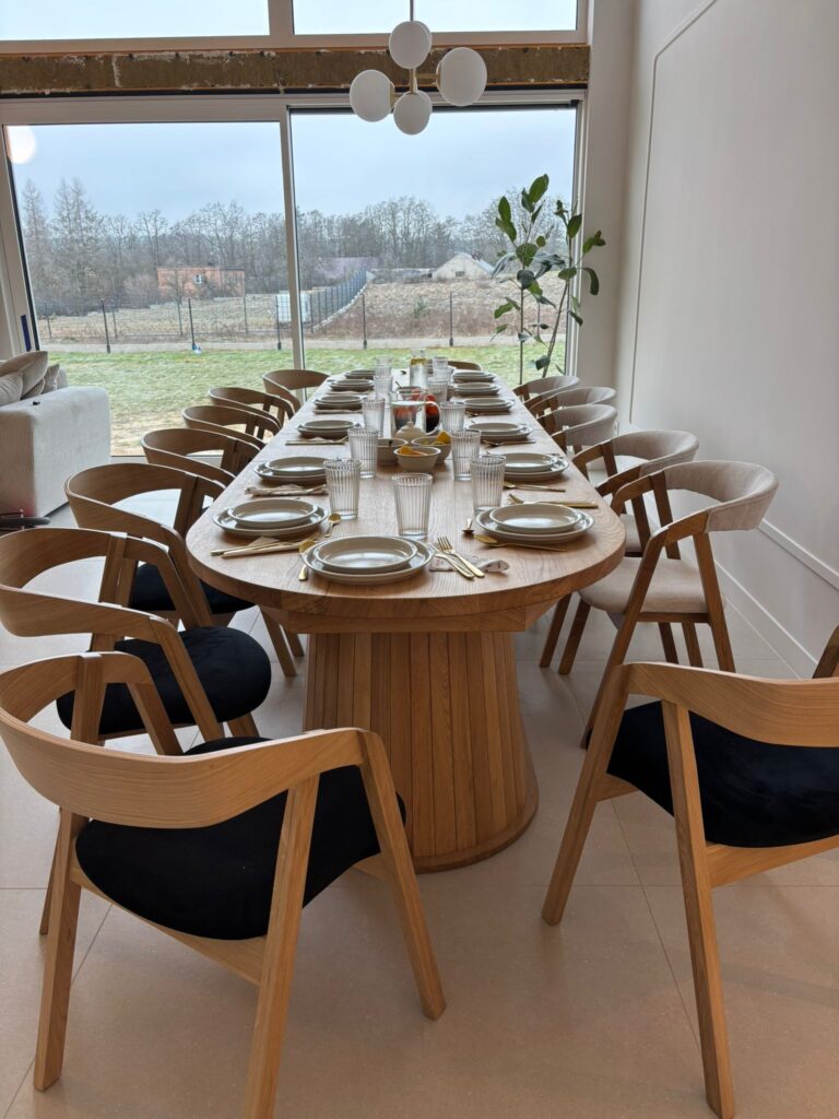 stół debowy rozkładany 100x250 (401)